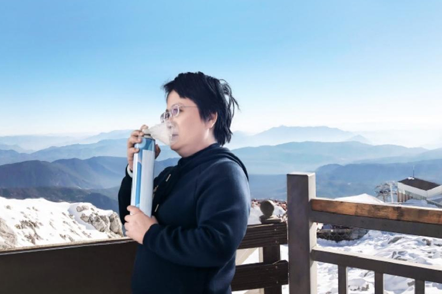 เครื่องช่วยหายใจออกซิเจนแบบพกพา