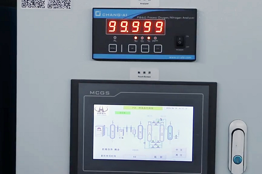 ลูกค้าชาวอิหร่านเยี่ยมชมโรงงานเพื่อตรวจสอบเครื่องกำเนิดไนโตรเจน 99.999%