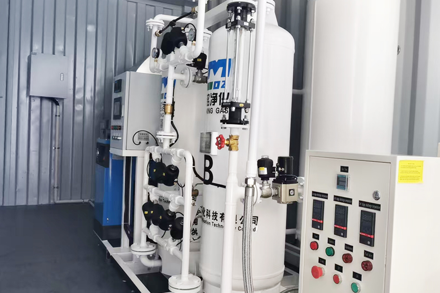 เครื่องผลิตออกซิเจนขนาด 10 ลูกบาศก์เมตรในตู้คอนเทนเนอร์